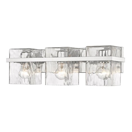 Z-Lite Bennington 3 Light Vanity, Chrome & Clear 1938-3V-CH